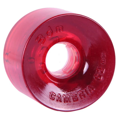 3DM Cambria Wheels 62mm 80a Clear Vintage Red