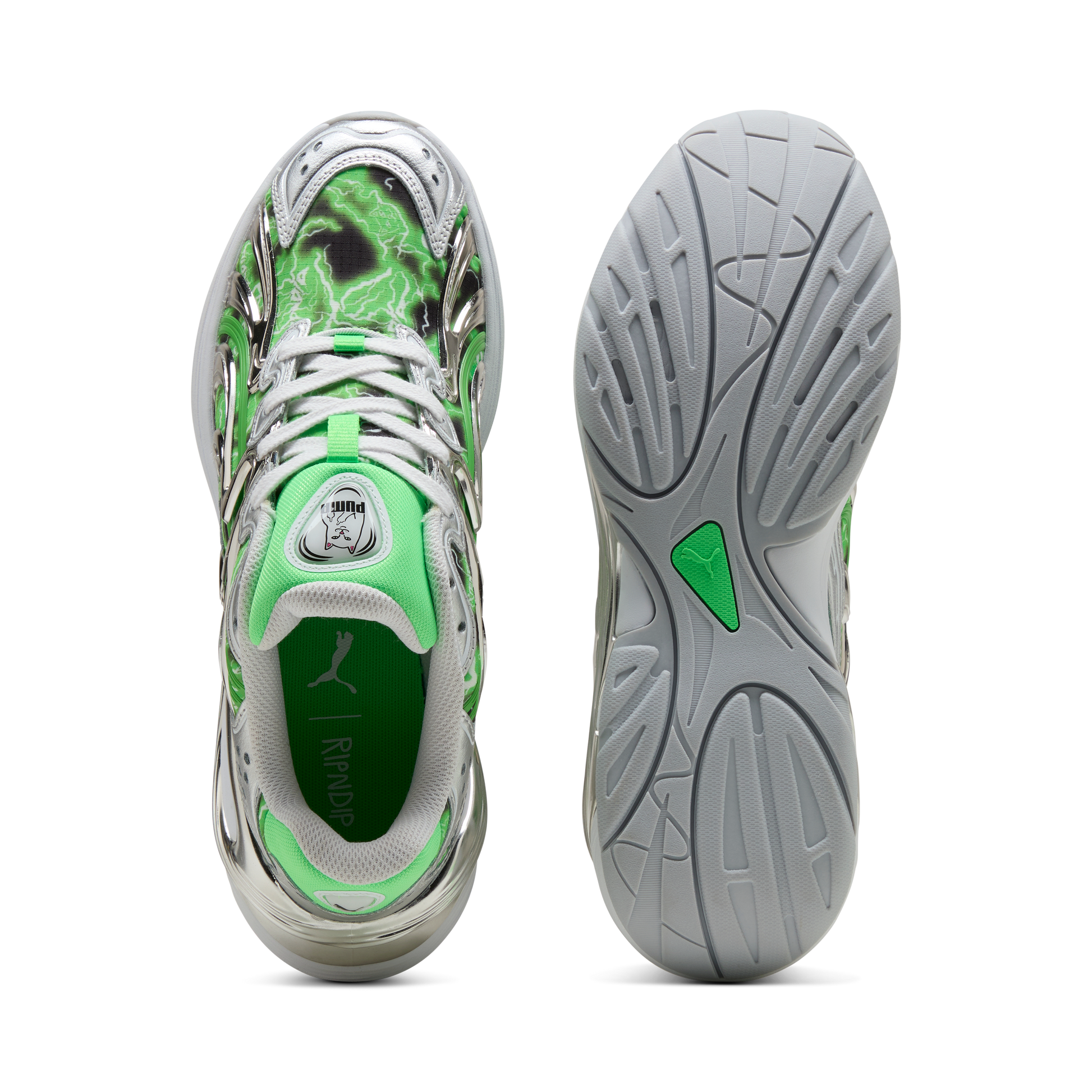 RIPNDIP Inverse (Puma Silver-Fluro Green Pes)