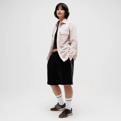 Pass~Port Workers Check Long Sleeve Shirt - Light Pink