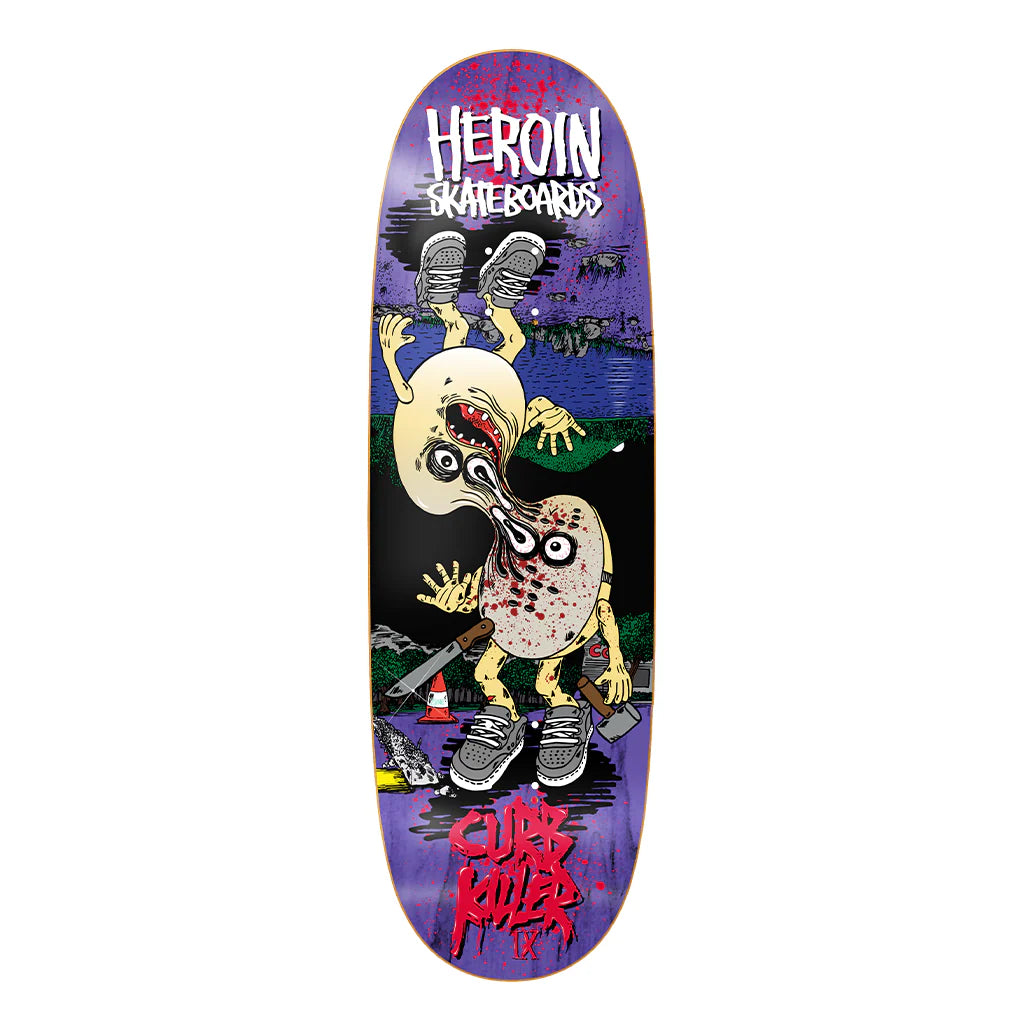 Heroin Skateboard Curb Killer 9 Merged Deck