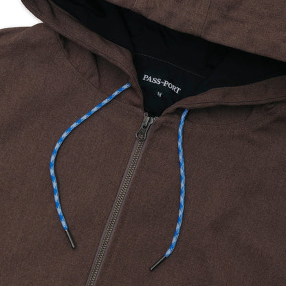 Pass~Port Diggers Zip Hood Dark Choc