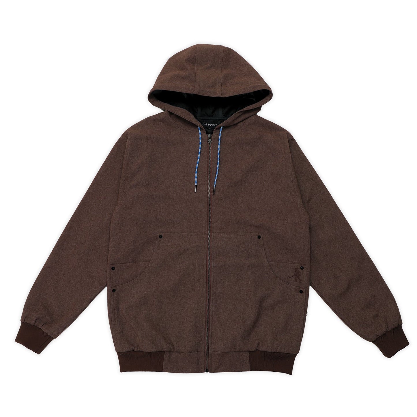 Pass~Port Diggers Zip Hood Dark Choc