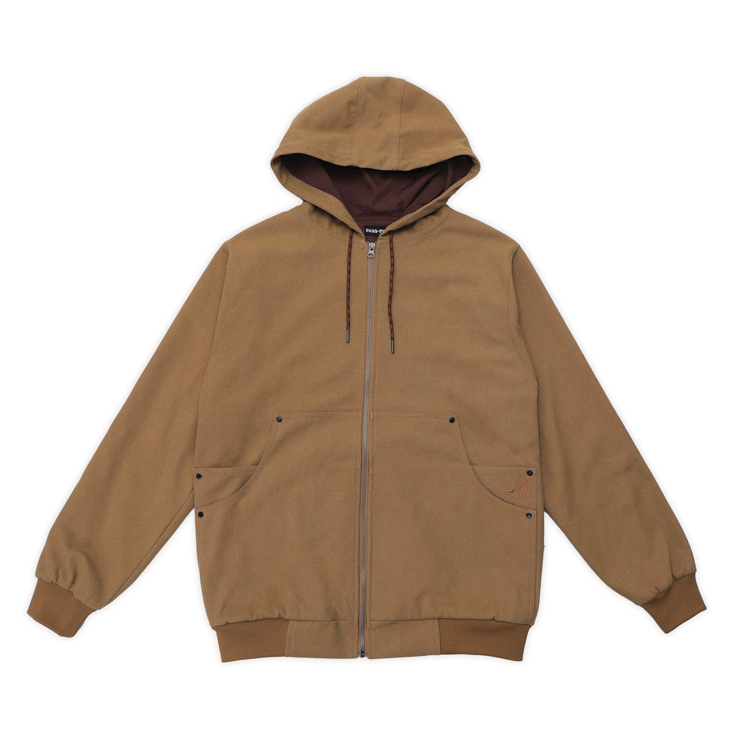 Pass~Port Diggers Zip Hood Camel
