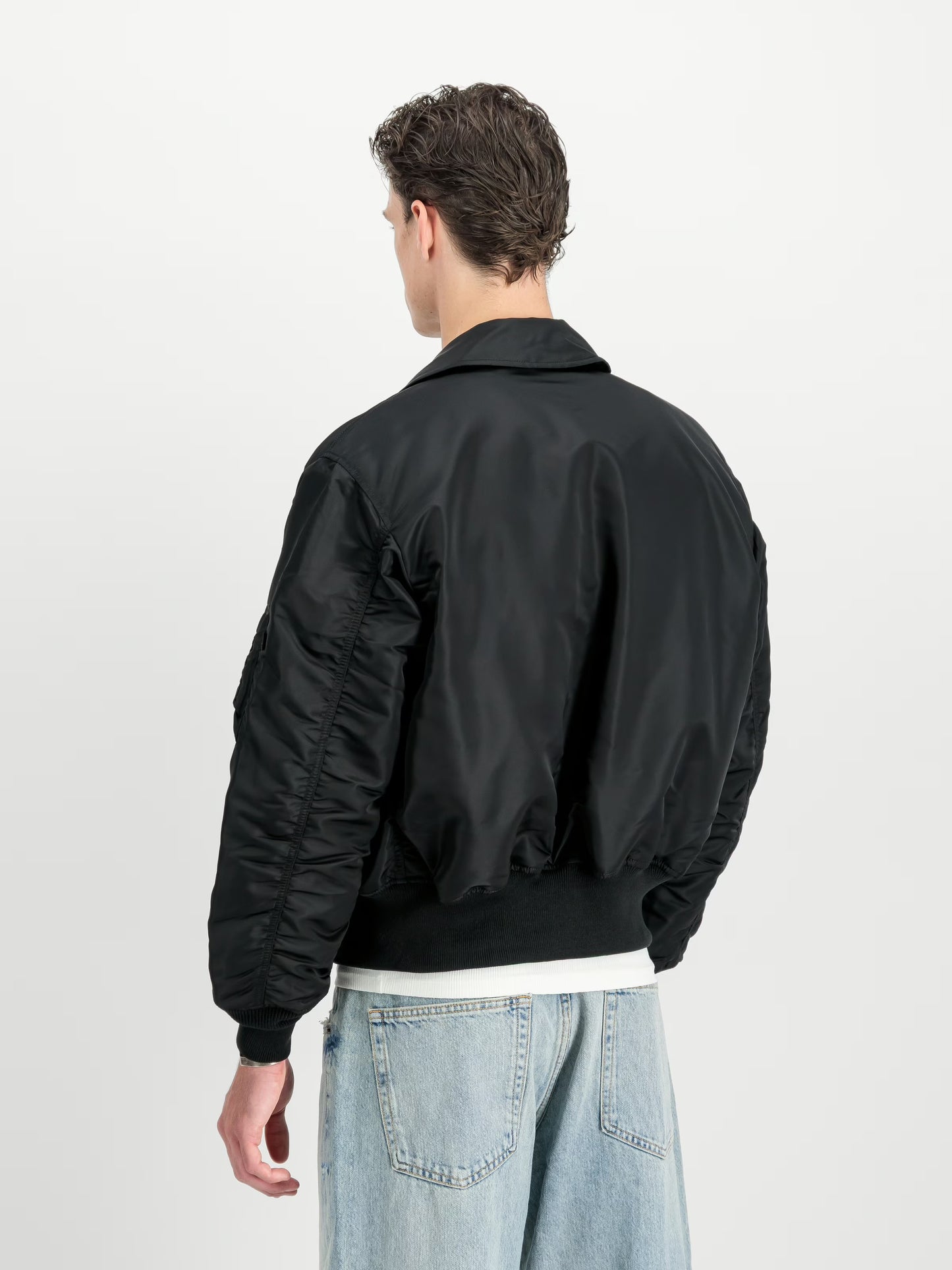 Alpha Industries CWU-45 Heritage Bomber Jacket Black-03