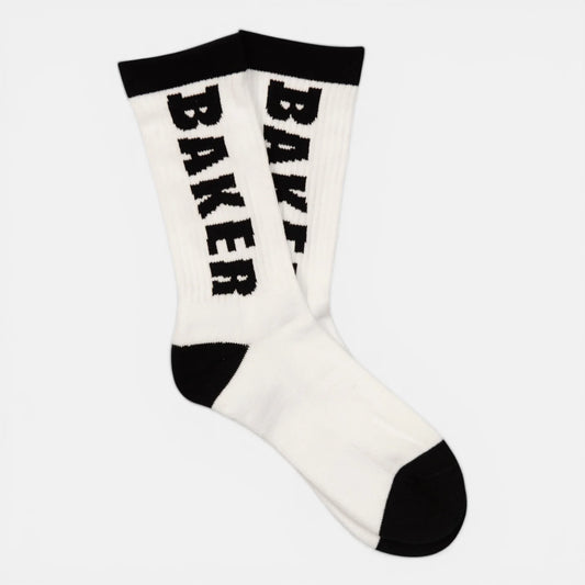 Baker BLACK LETTERS WHITE SOCKS