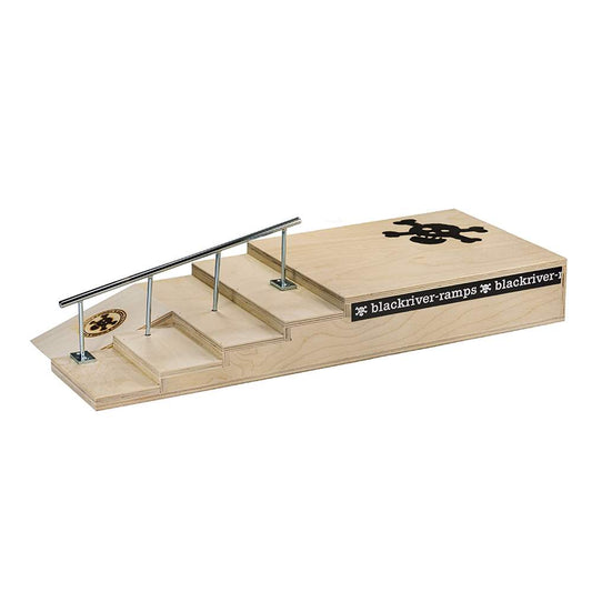 Blackriver Fingerboard Ramps - Stairset Color: Silver