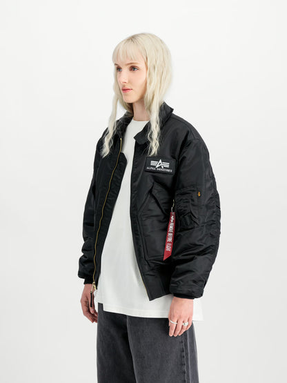 Alpha Industries CWU-45 Heritage Bomber Jacket Black-03