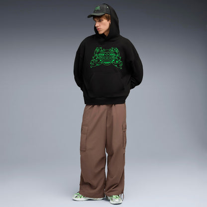 RIPNDIP PUMA X RIPNDIP Boxy Graphic Hoodie (Puma Black)