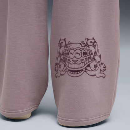 RIPNDIP PUMA X RIPNDIP Oversized Wide Sweatpants (Plum Jam)