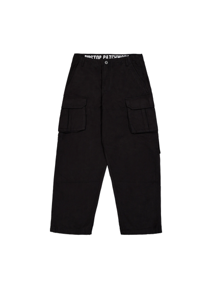 Alpha Industries Ripstop Patchwork Pant Black-03