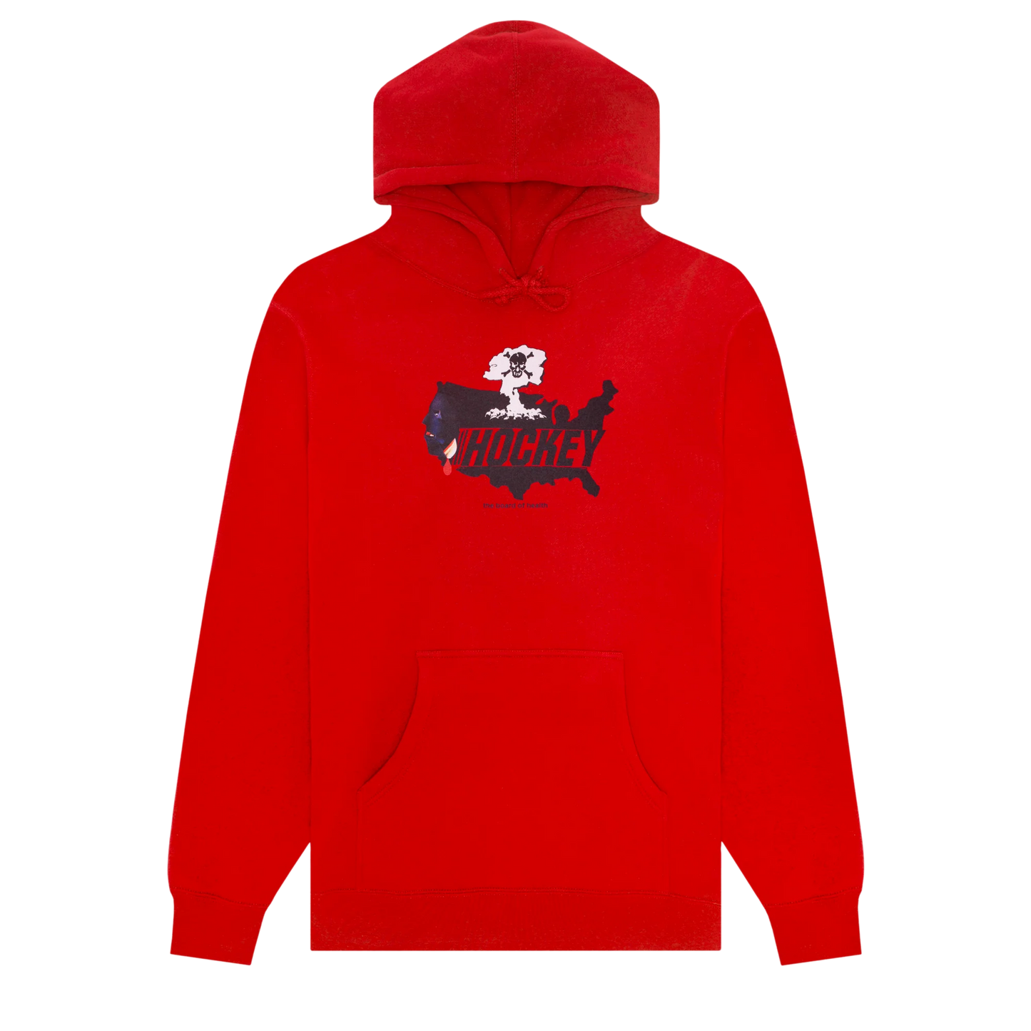 Hockey BOARD OF HEALTH Red HOODIE