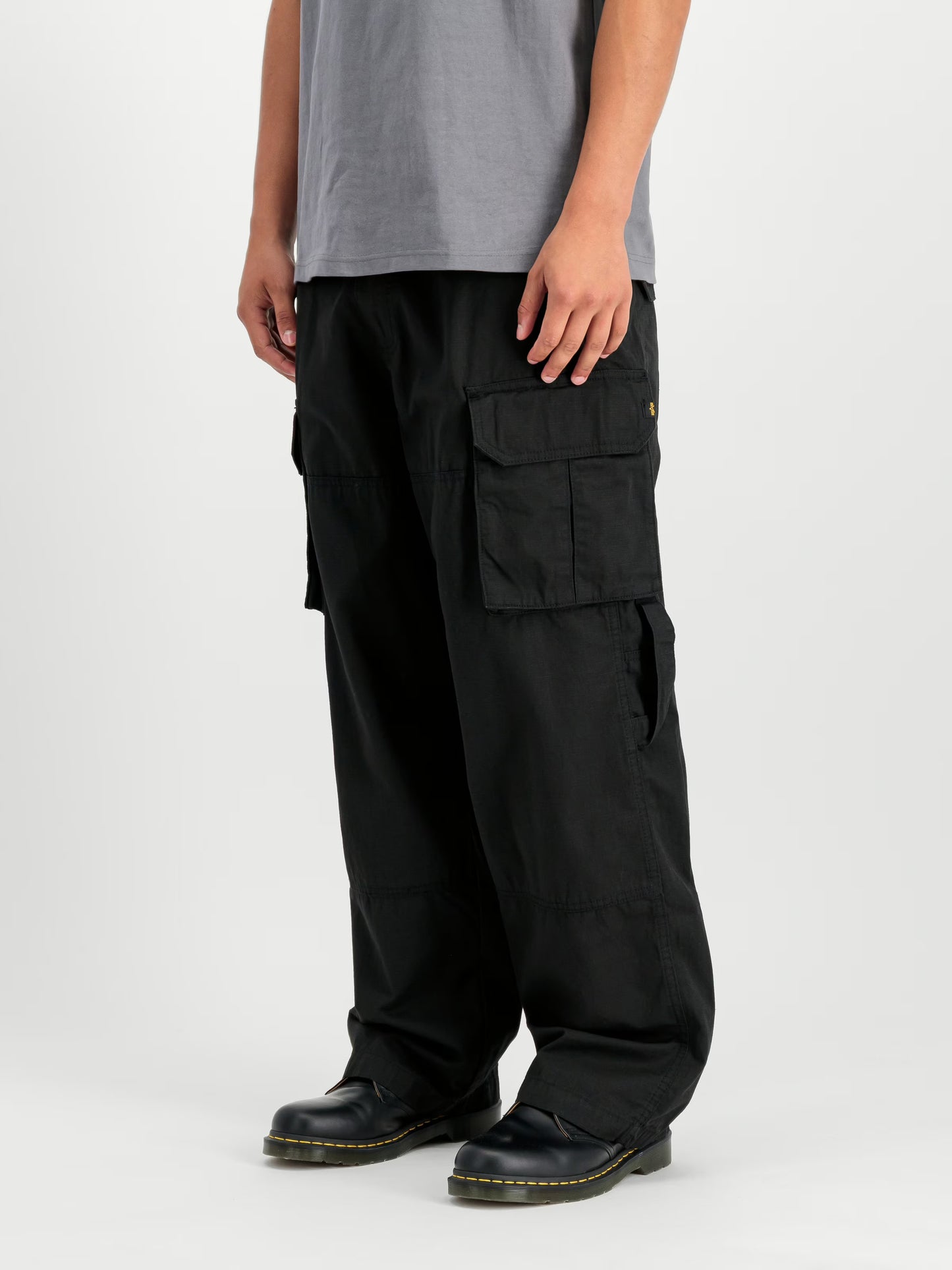 Alpha Industries Ripstop Patchwork Pant Black-03