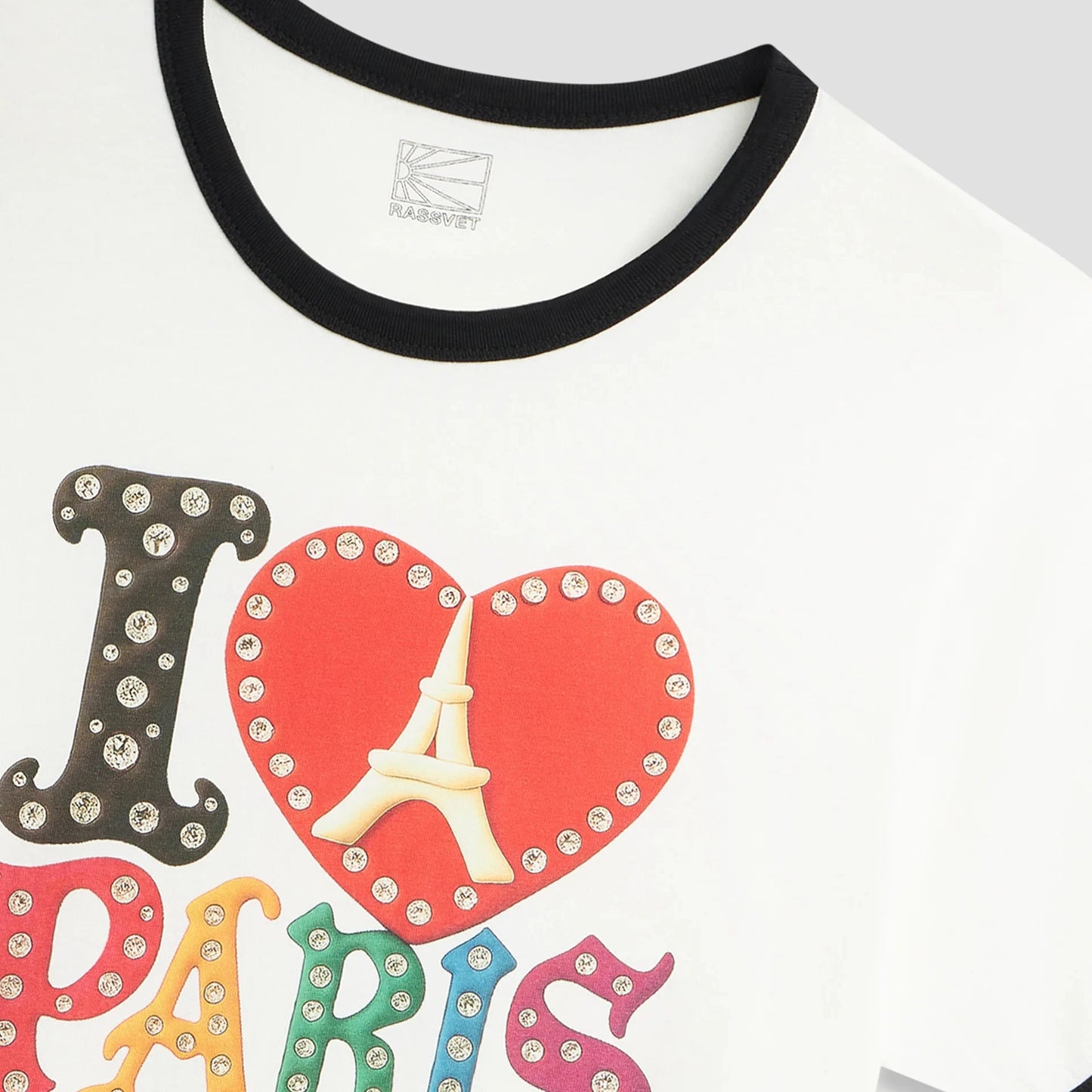 Rassvet Jewel RINGER TEE shirt off white