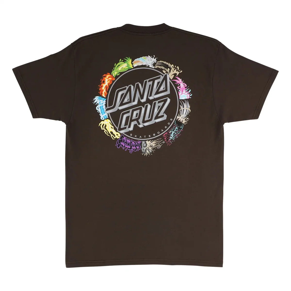 Santa Cruz X Pokemon Power Dot T-Shirt Brown