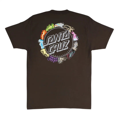Santa Cruz X Pokemon Power Dot T-Shirt Brown