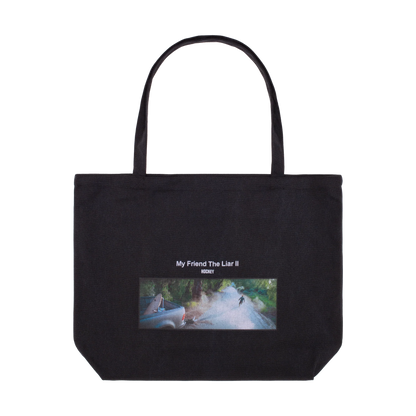 Hockey Skaterboard MY FRIEND, THE LIAR II TOTE BAG