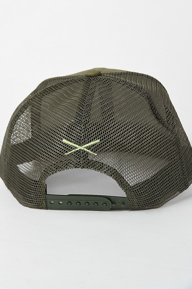 MOONBOOTICA X Just Fitteds Logo Trucker Cap