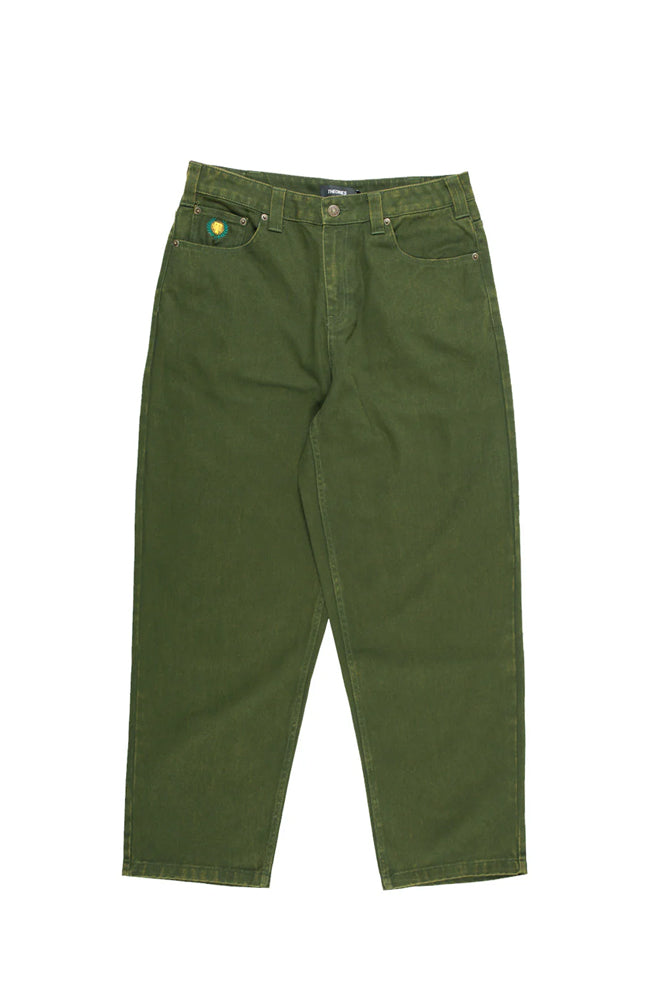 Theories Of Atlantis Plaza Jeans Washed Army Green