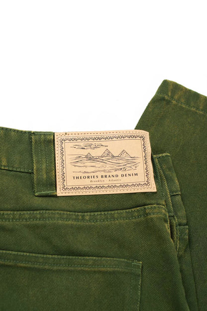 Theories Of Atlantis Plaza Jeans Washed Army Green