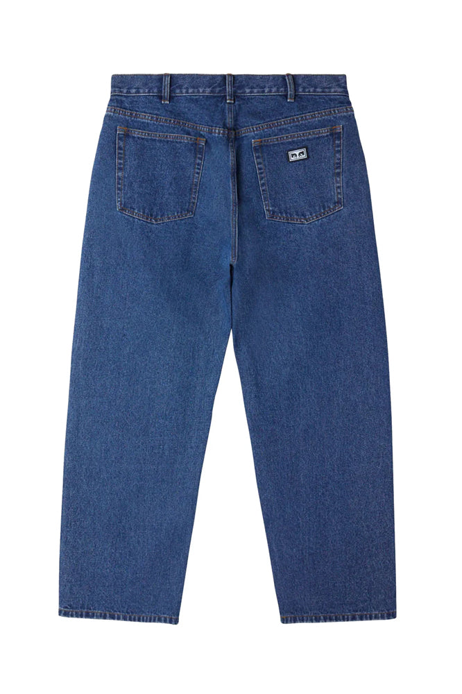 Obey Bigwig Baggy Denim Stone Wash Indigo