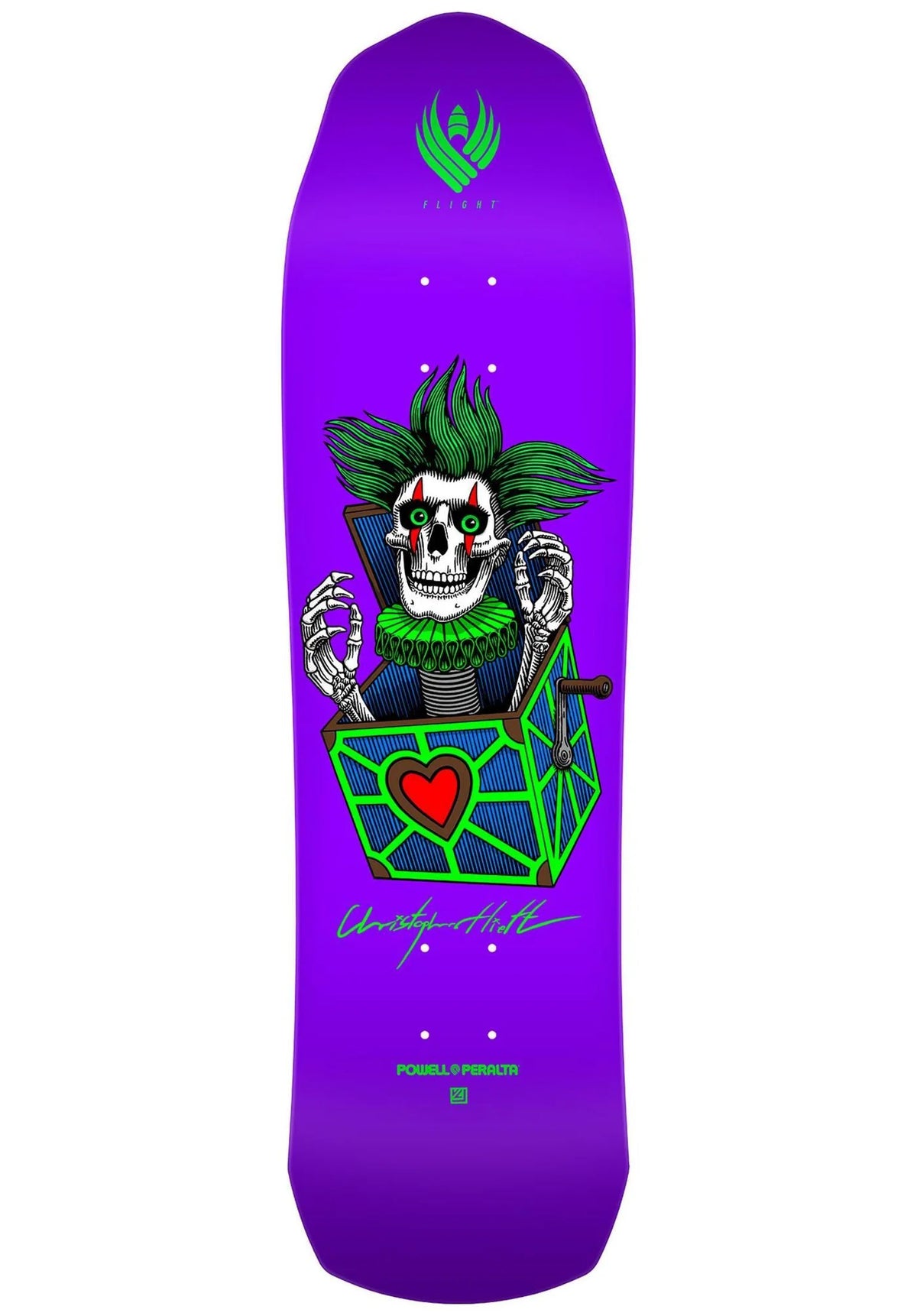 Powell Peralta FLIGHT PRO SHAPE 317 CHRIS HIETT SKULL 8.5 Deck
