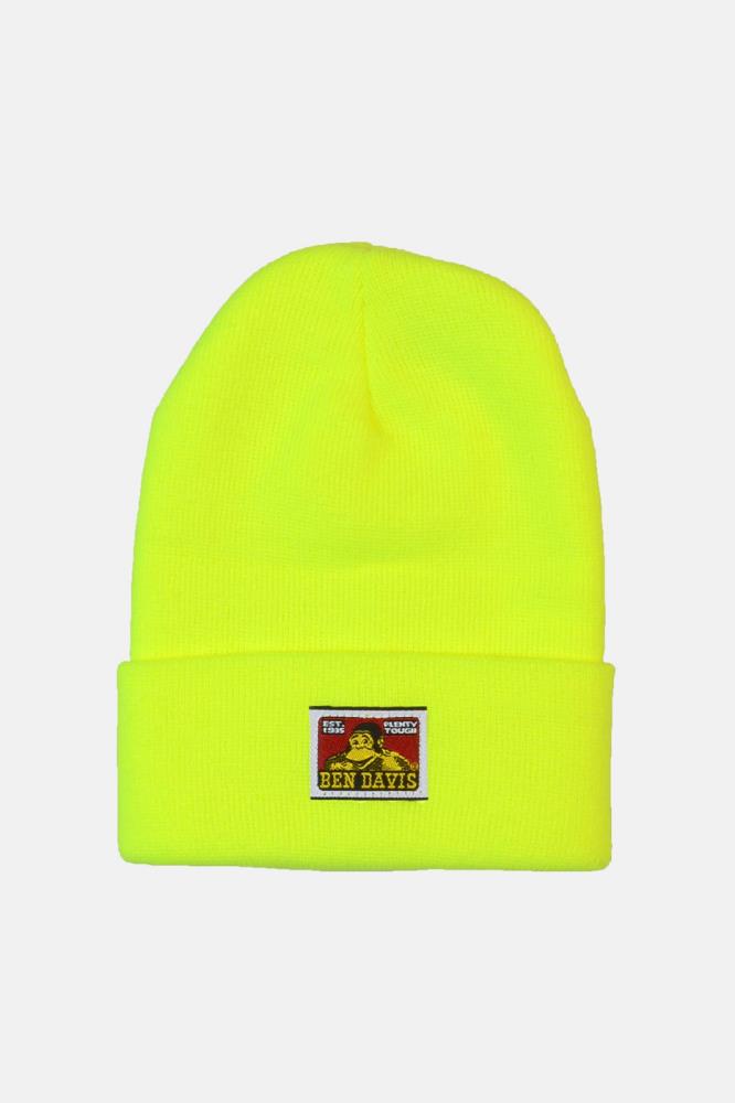 BEN DAVIS Beanie SAFETY YELLOW