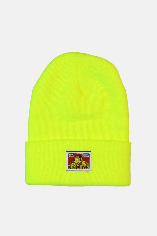 BEN DAVIS Beanie SAFETY YELLOW
