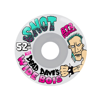 Snot Dead Dave Wide Boys 52mm 101A Wheels CLEAR