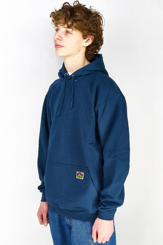 Ben Davis Heavyweight Label Hoodie Navy