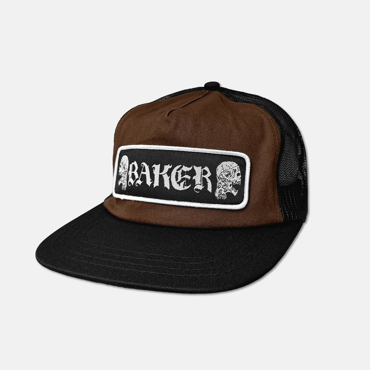 Baker TWIN SKULLS TRUCKER HAT