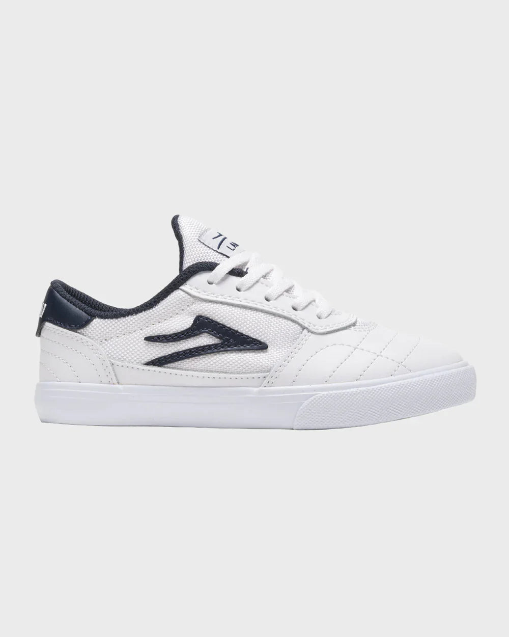Cambridge Kids - White/Navy Leather