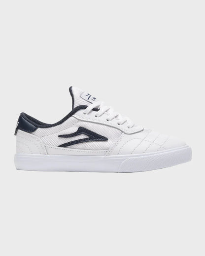 Cambridge Kids - White/Navy Leather