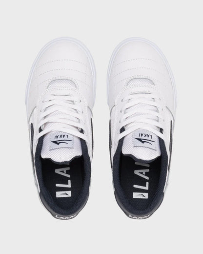 Cambridge Kids - White/Navy Leather