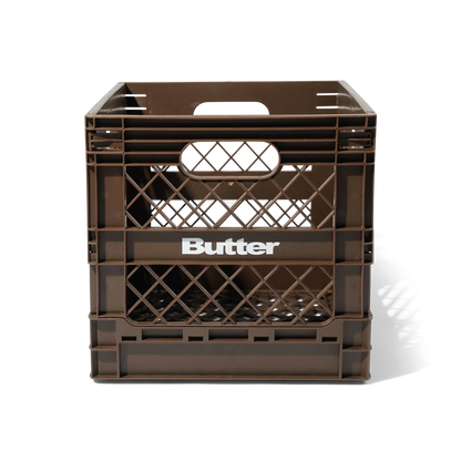 Butter Goods Collapsable Record Crate Brown