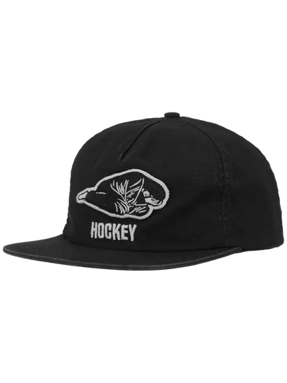 Hockey Skateboards Broken 5 Panel Black Cap