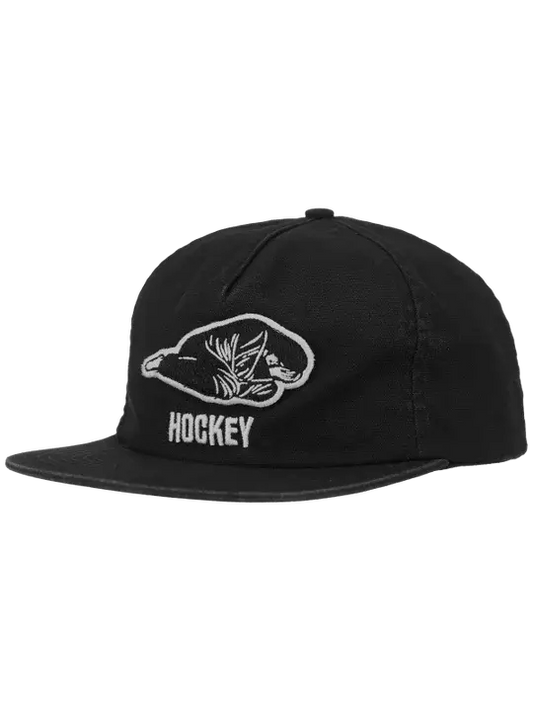 Hockey Skateboards Broken 5 Panel Black Cap