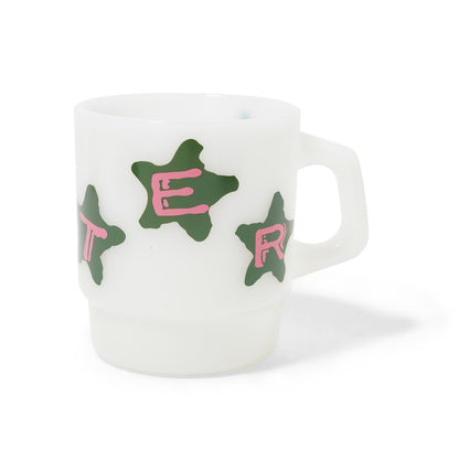 Butter Goods Stars Milk Glass