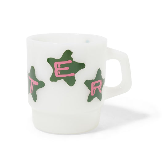 Butter Goods Stars Milk Glass