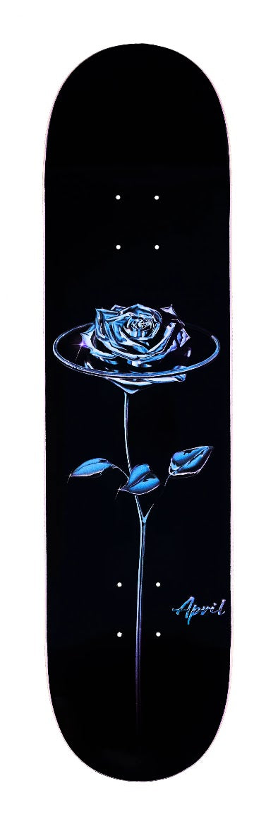 April Skateboard Chrome Rose Black Deck