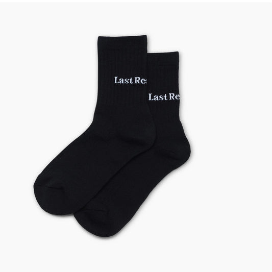 Last Resort AB Dress Socks-Script Logo Black