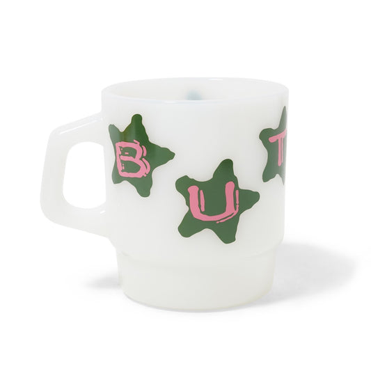 Butter Goods Stars Milk Glass