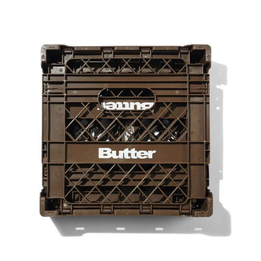 Butter Goods Collapsable Record Crate Brown