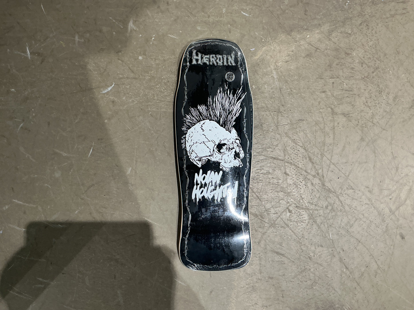 Heroin Skateboard KO2 SKULL NH Deck