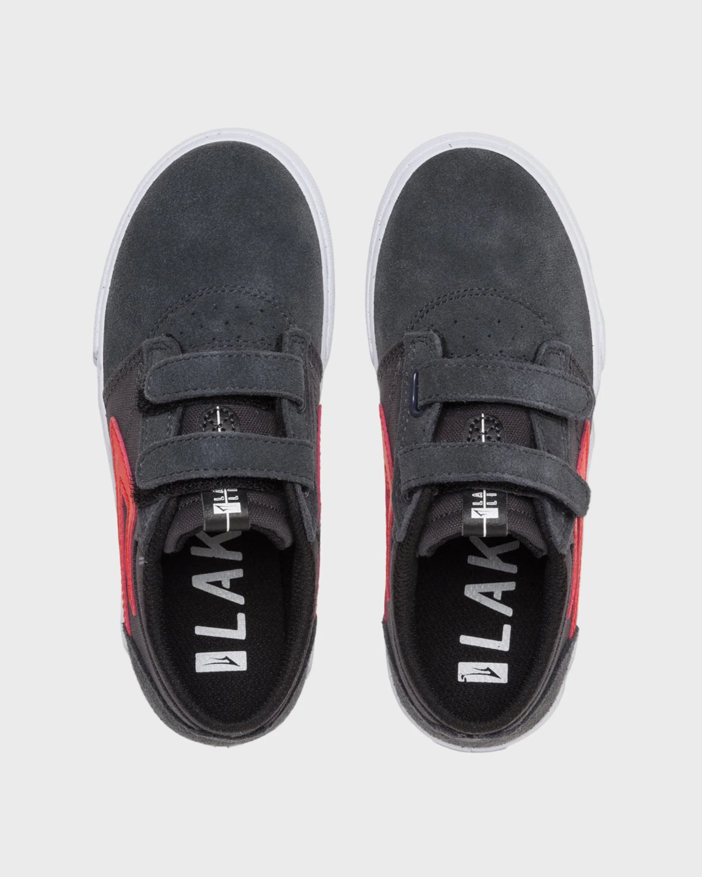Lakai Griffin Kids - Charcoal/Flame Suede