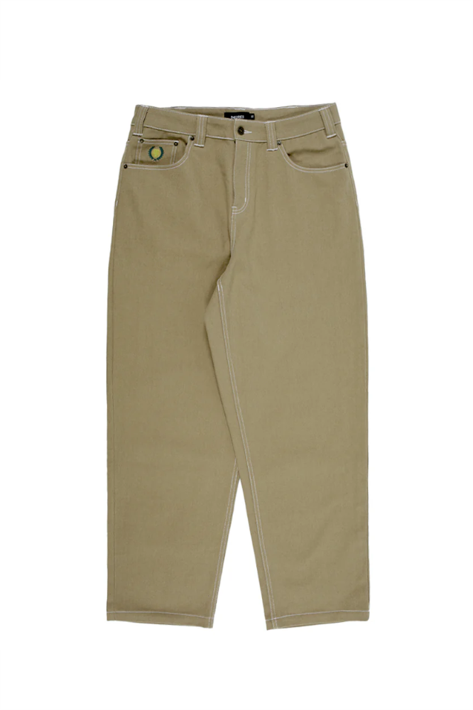 Theories Of Atlantis Piano Plaza Jeans Khaki Contrast Stitch