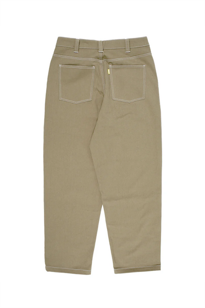Theories Of Atlantis Piano Plaza Jeans Khaki Contrast Stitch