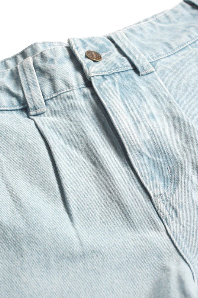 Theories Of Atlantis Belvedere Pleated Denim Pants Blue