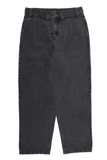 Theories Of Atlantis Belvedere Pleated Denim Pants BLK