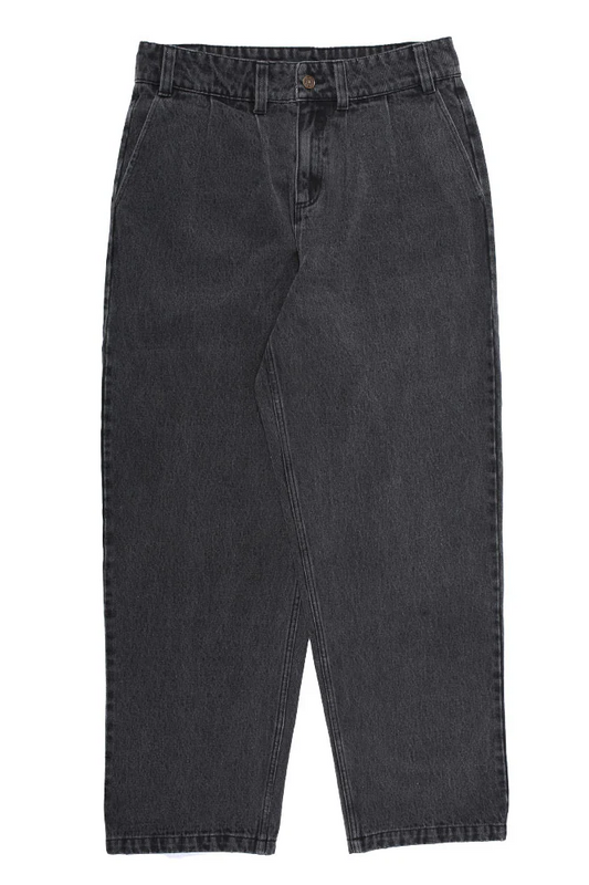 Theories Of Atlantis Belvedere Pleated Denim Pants BLK