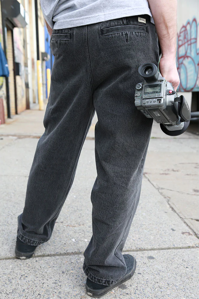 Theories Of Atlantis Belvedere Pleated Denim Pants BLK
